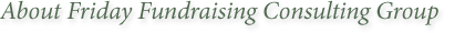 About Friday Fundraising Consulting Group
